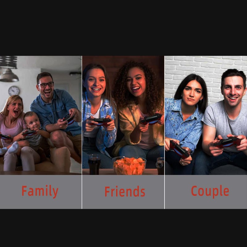 PLAY + Controller Compatible with PS-4/Slim/Pro SPDM/Black/RED with Double Vibration/6-Axis Motion Sensor/Audio Function. (P5 ED) - Image 2